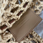 Saint Laurent Oxalis Bag In Raffia Macrame